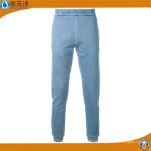 Calças Jean Jogger Básico Azul Algodão Denim Jean